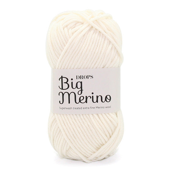 Drops Big Merino Uni Colour 01 Naturel
