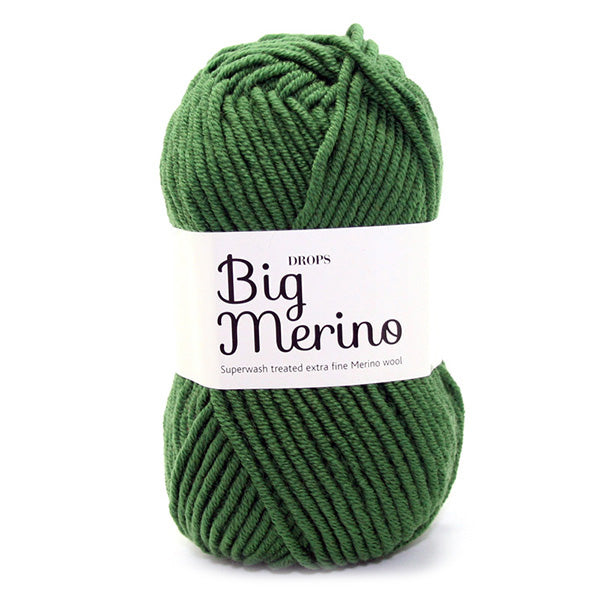 Drops Big Merino Uni Colour 14 Bosgroen
