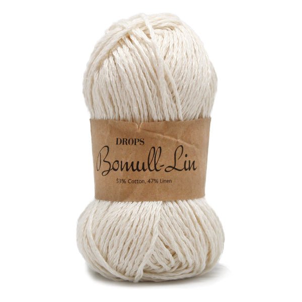 Drops Bomull-Lin Uni Colour 02 Naturel