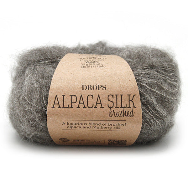 Drops Brushed Alpaca Silk Uni Colour 003 Grijs