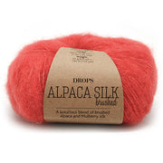 Drops Brushed Alpaca Silk Uni Colour 006 Koraal