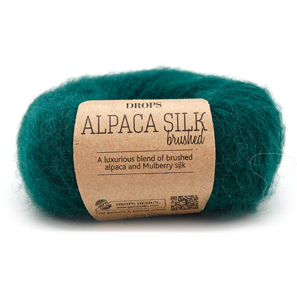 Drops Brushed Alpaca Silk Uni Colour 011 Bosgroen