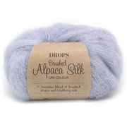 Drops Brushed Alpaca Silk Uni Colour 017 Licht Lavendelblauw