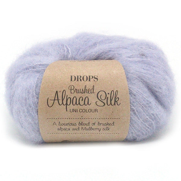 Drops Brushed Alpaca Silk Uni Colour 017 Licht Lavendelblauw