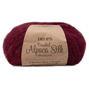 Drops Brushed Alpaca Silk Uni Colour 023 Wijnrood