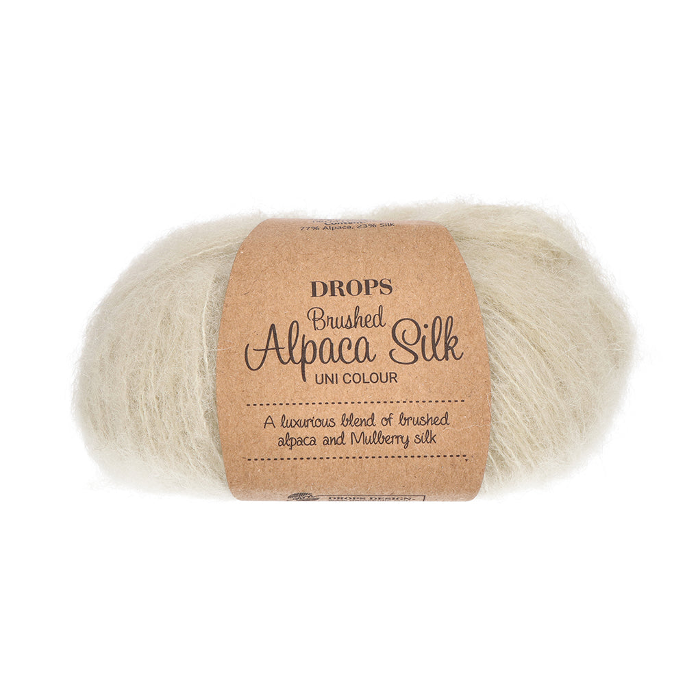 Drops Brushed Alpaca Silk Uni Colour 027 Regenwoud Dauw