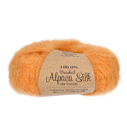 Drops Brushed Alpaca Silk Uni Colour 029 Mandarijn