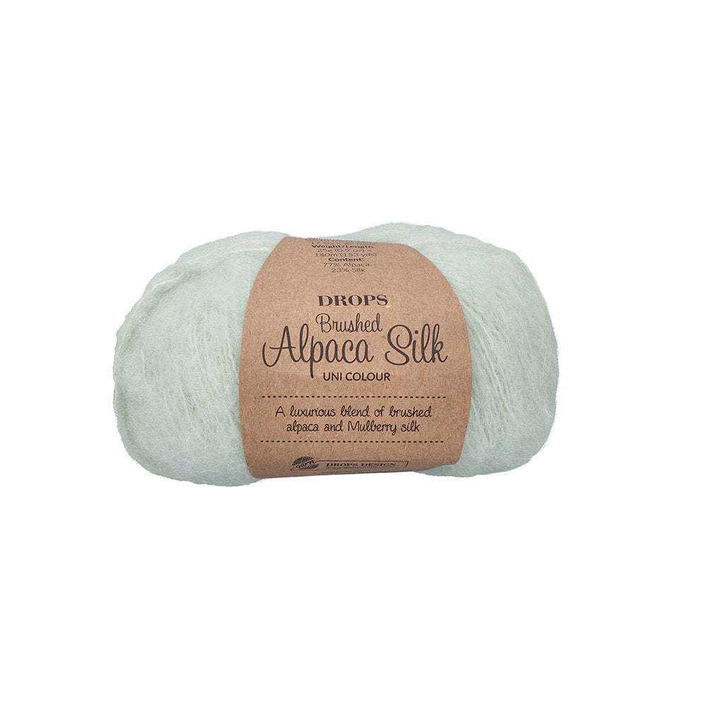 Drops Brushed Alpaca Silk Uni Colour 033 Pistache Ijs