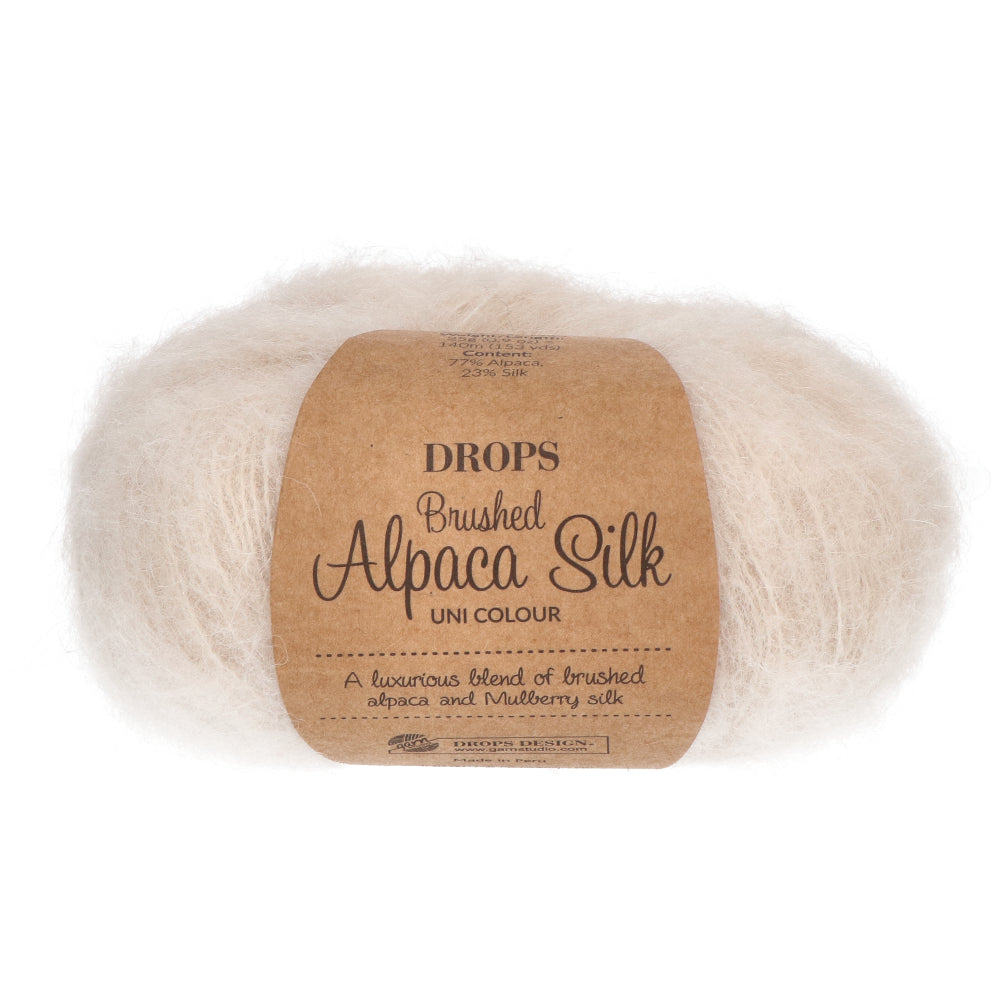 Drops Brushed Alpaca Silk Uni Colour 040 Marsepein