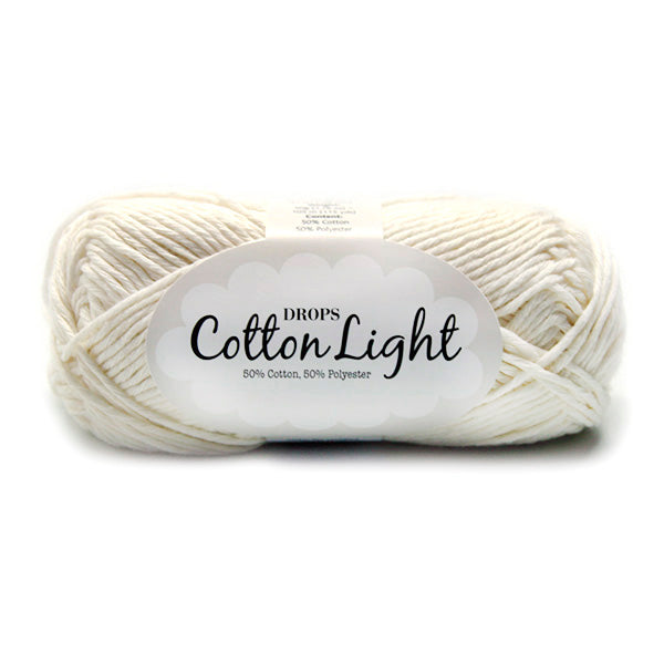 Drops Cotton Light Uni Colour 001 Naturel
