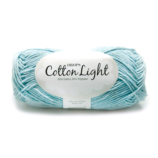 Drops Cotton Light Uni Colour 008 Ijsblauw