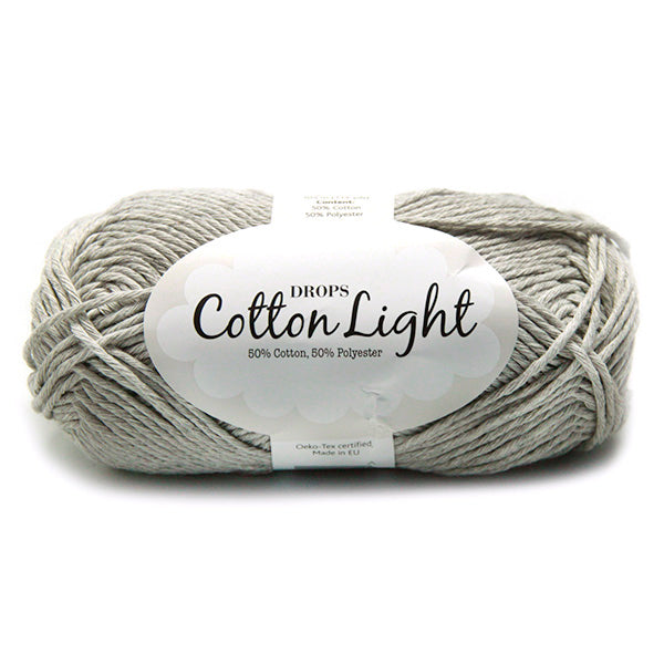 Drops Cotton Light Uni Colour 031 Parelgrijs