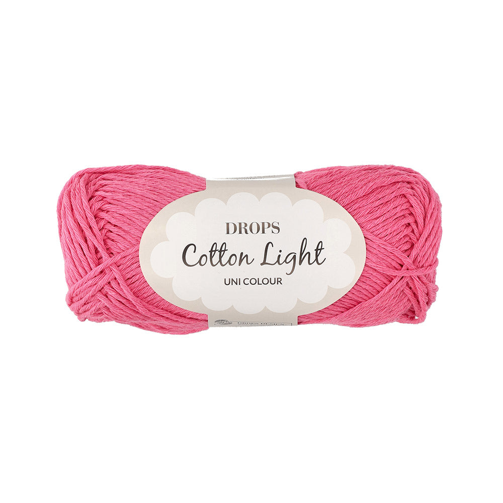 Drops Cotton Light Uni Colour 045 Roze Flamingo