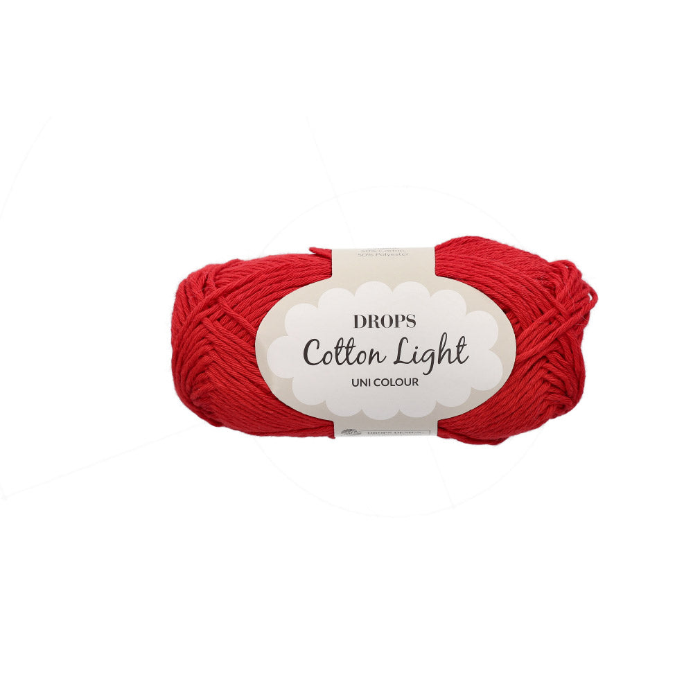 Drops Cotton Light Uni Colour 047 Karmijnrood