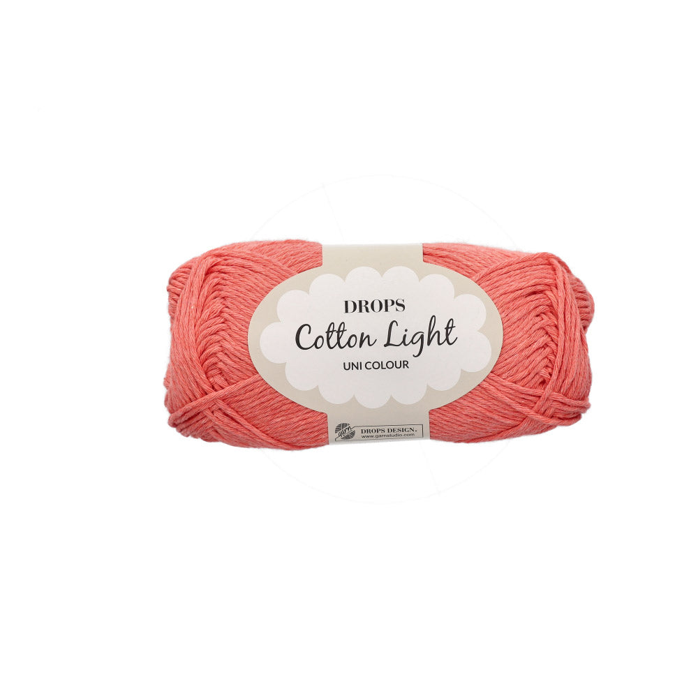 Drops Cotton Light Uni Colour 049 Koraal