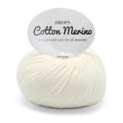 Drops Cotton Merino Uni Colour 01 Naturel