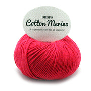Drops Cotton Merino Uni Colour 06 Rood