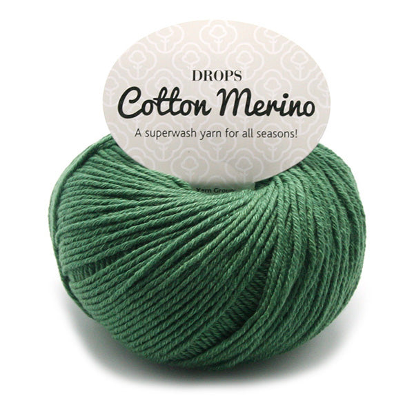 Drops Cotton Merino Uni Colour 11 Bosgroen