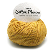 Drops Cotton Merino Uni Colour 15 Mosterdgeel