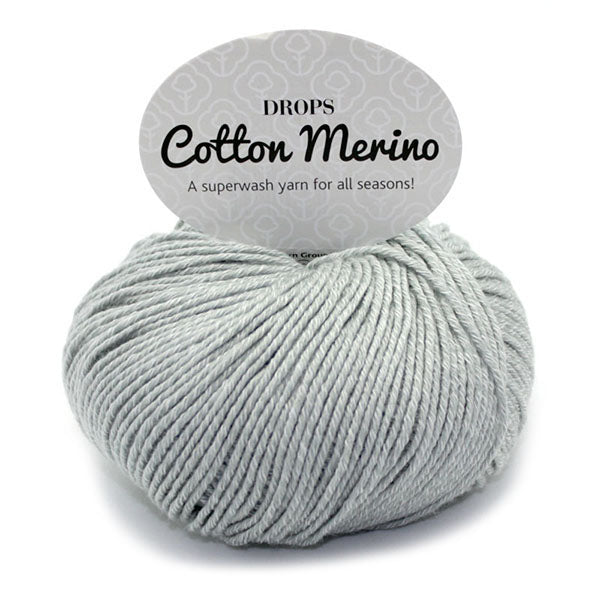 Drops Cotton Merino Uni Colour 20 Lichtgrijs