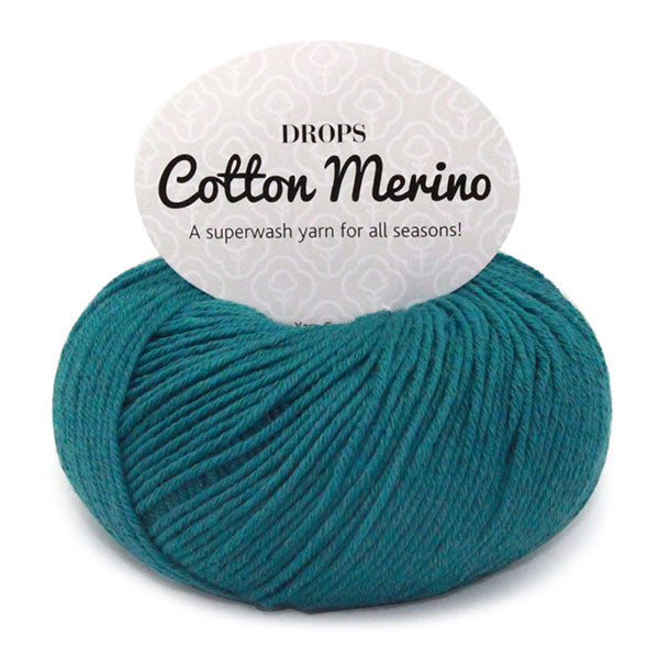 Drops Cotton Merino Uni Colour 26 Stormblauw
