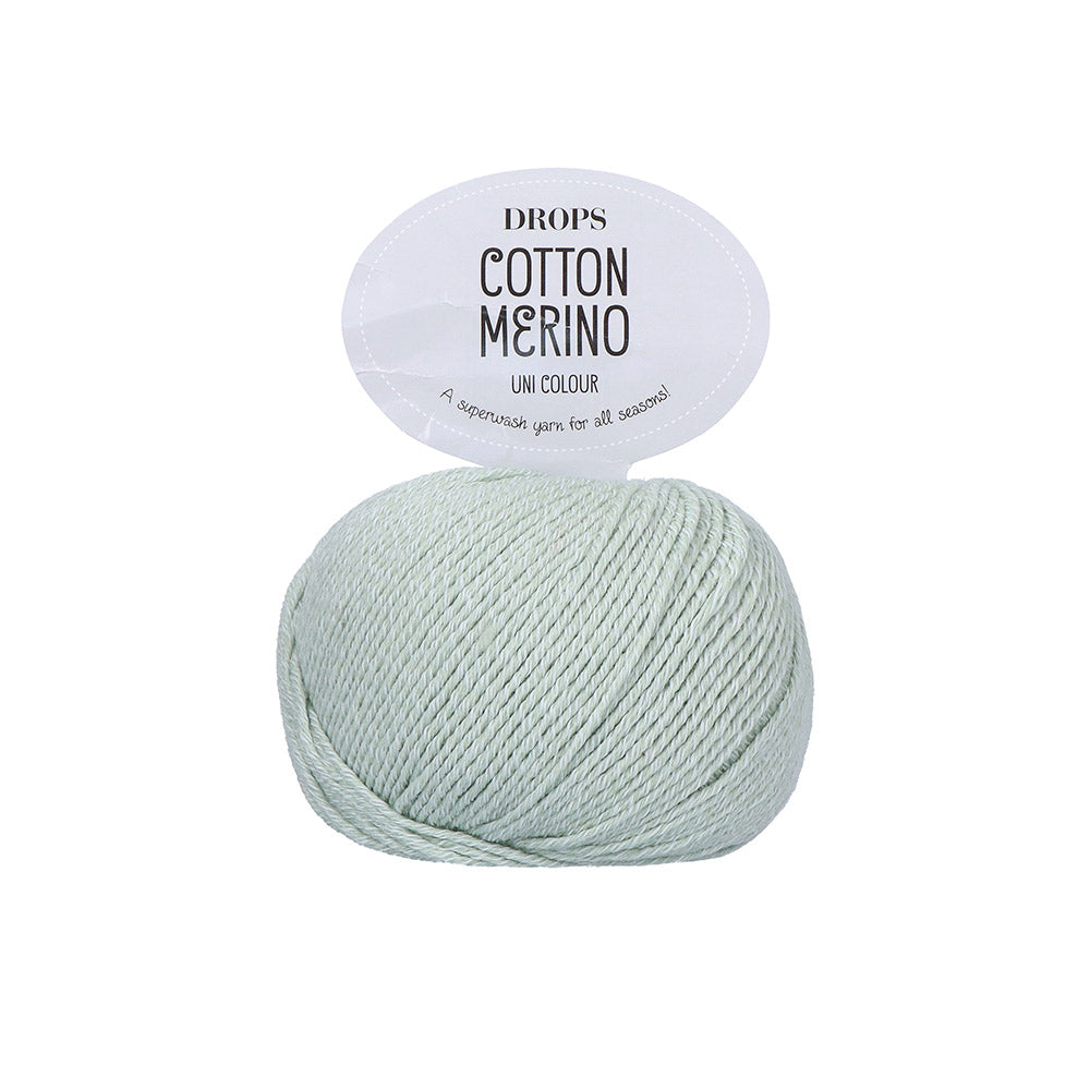 Drops Cotton Merino Uni Colour 32 Pistache ijs