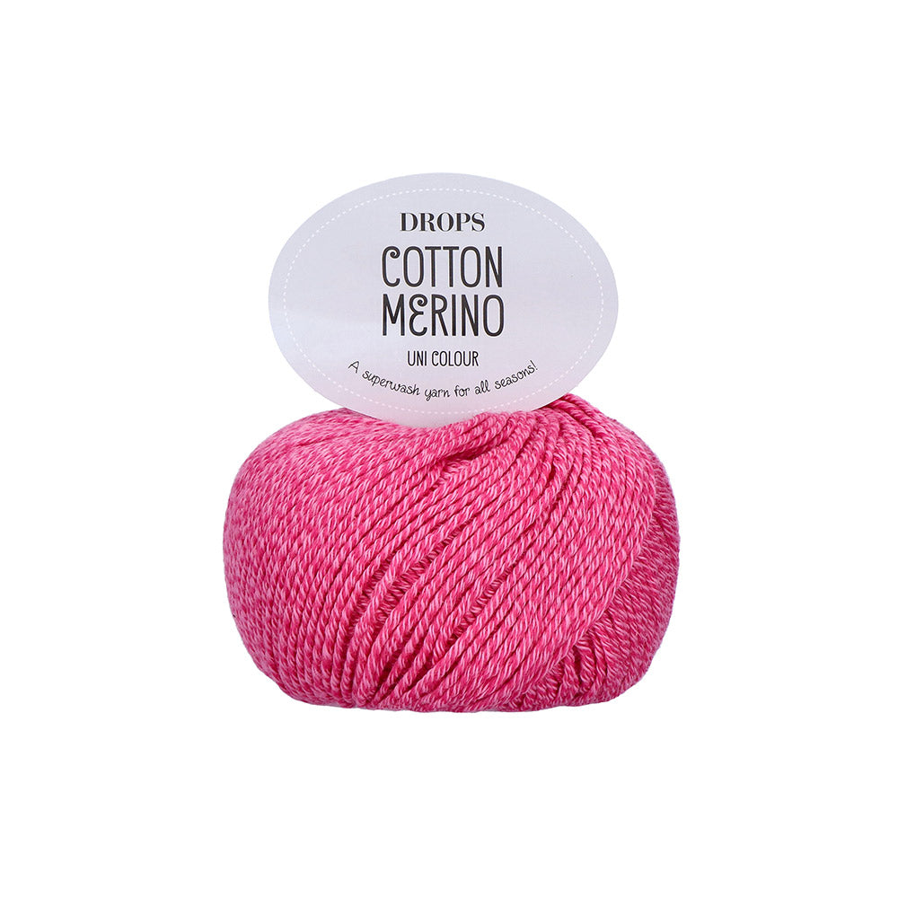 Drops Cotton Merino Uni Colour 36 Frambozensorbet