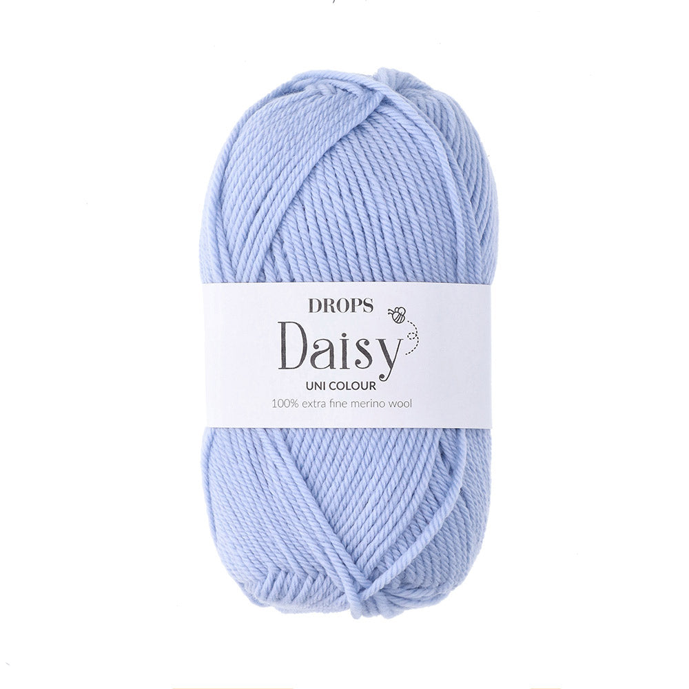 Drops Daisy Uni Colour 010 Lichtblauw