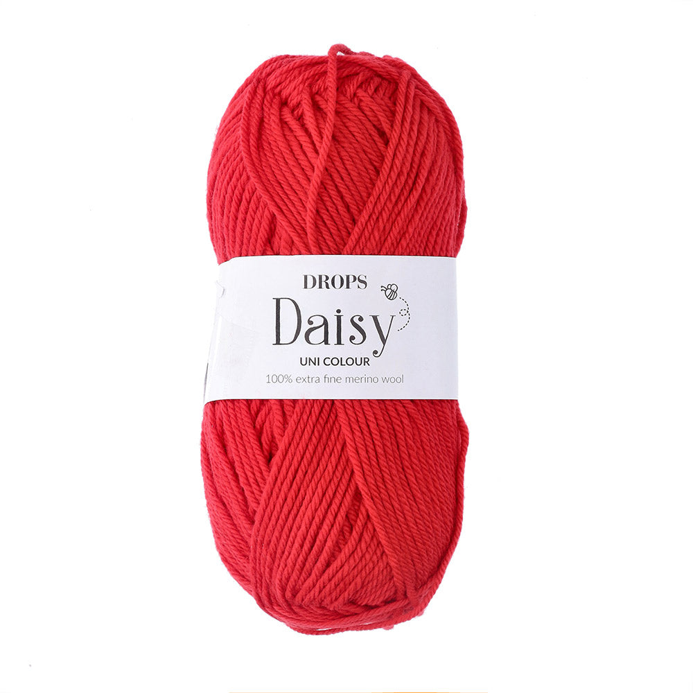 Drops Daisy Uni Colour 021 Karmijnrood