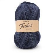 Drops Fabel Long Print 917 Diepzee