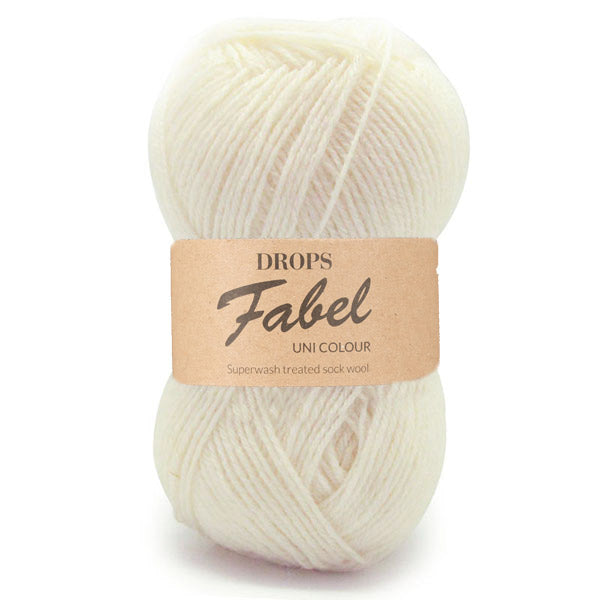 Drops Fabel Uni Colour 100 Naturel