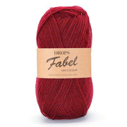Drops Fabel Uni Colour 113 Robijnrood