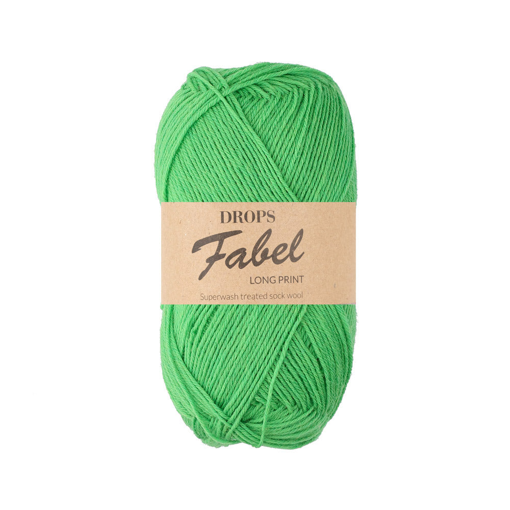 Drops Fabel Uni Colour 118 Papegaai groen
