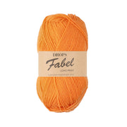 Drops Fabel Uni Colour 119 Elektrisch Oranje