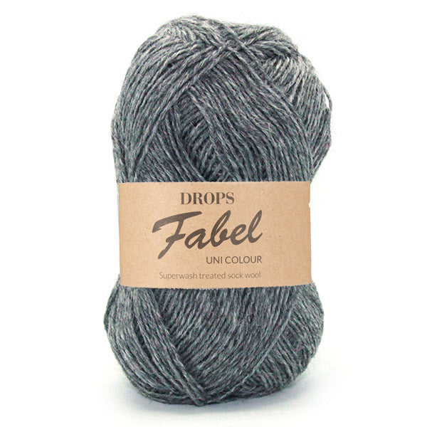 Drops Fabel Uni Colour 200 Grijs