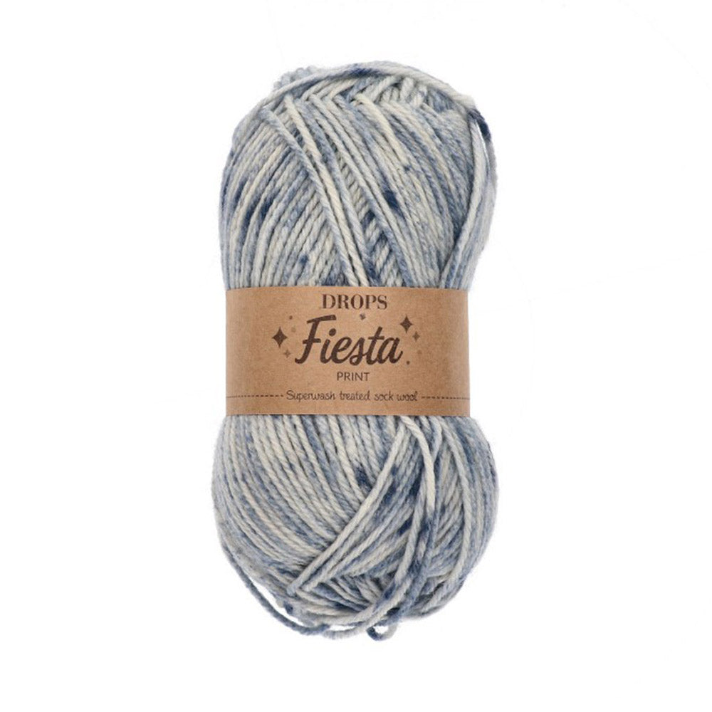 Drops Fiesta Print 24 Washed Denim