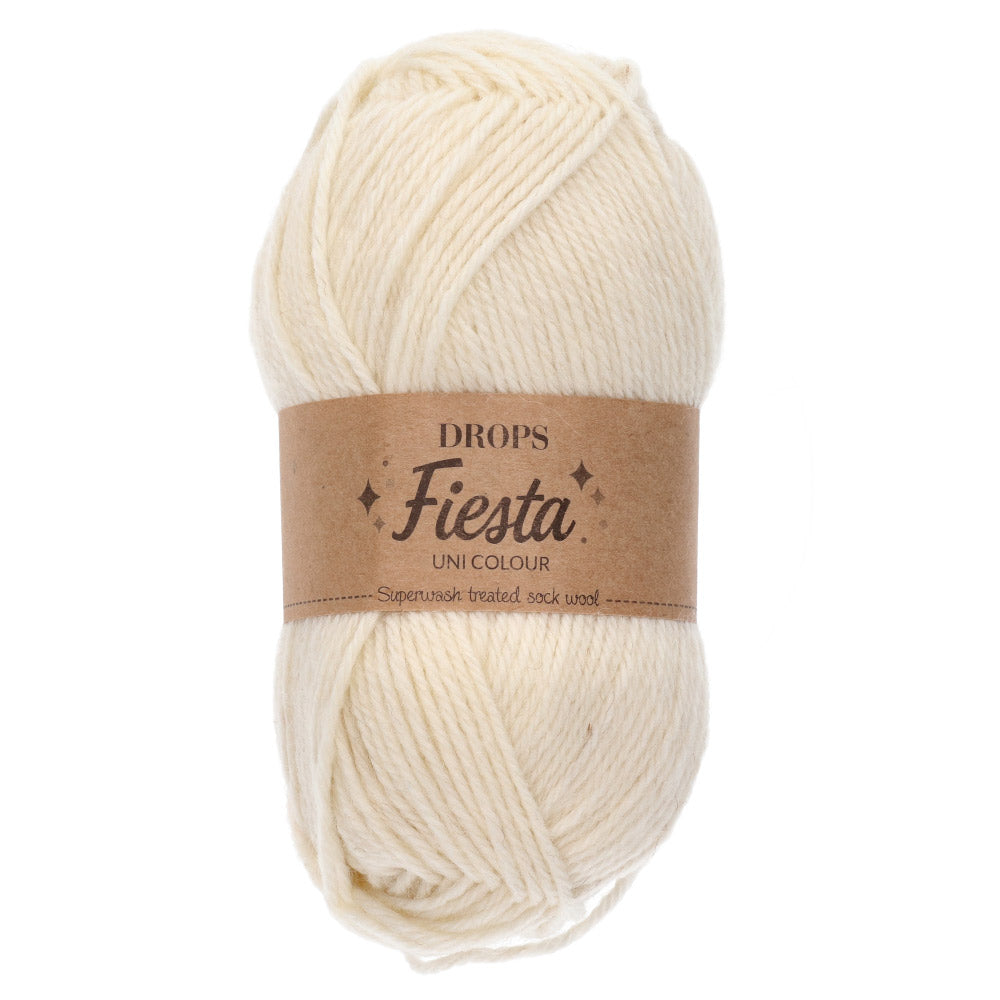 Drops Fiesta Uni Colour 01 Naturel
