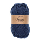 Drops Fiesta Uni Colour 09 Marineblauw