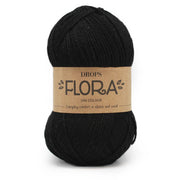Drops Flora Uni Colour 06 Zwart