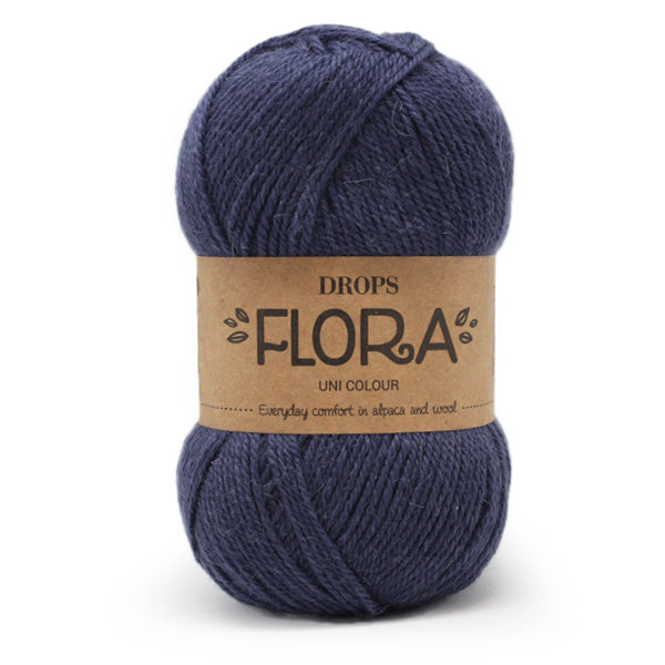 Drops Flora Uni Colour 10 Indigo