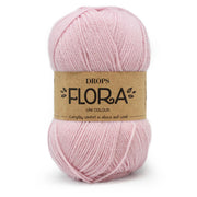 Drops Flora Uni Colour 21 Roze