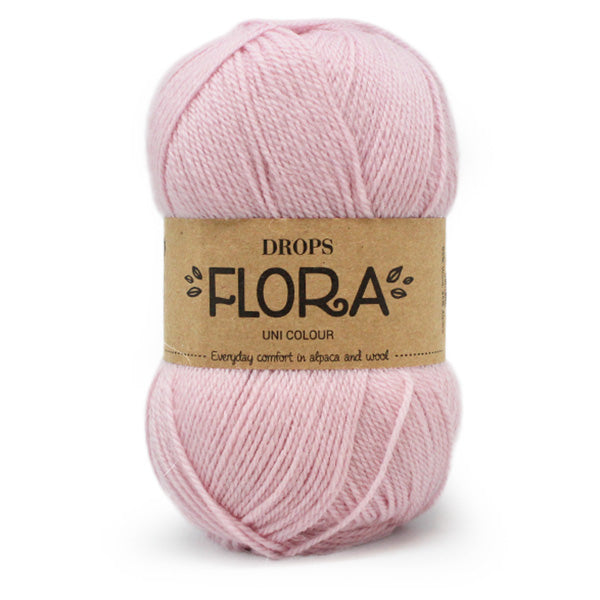 Drops Flora Uni Colour 21 Roze