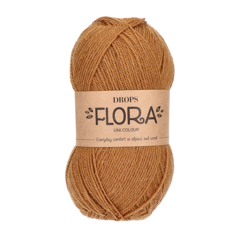 Drops Flora Uni Colour 25 Caramel