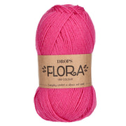 Drops Flora Uni Colour 28 Magenta