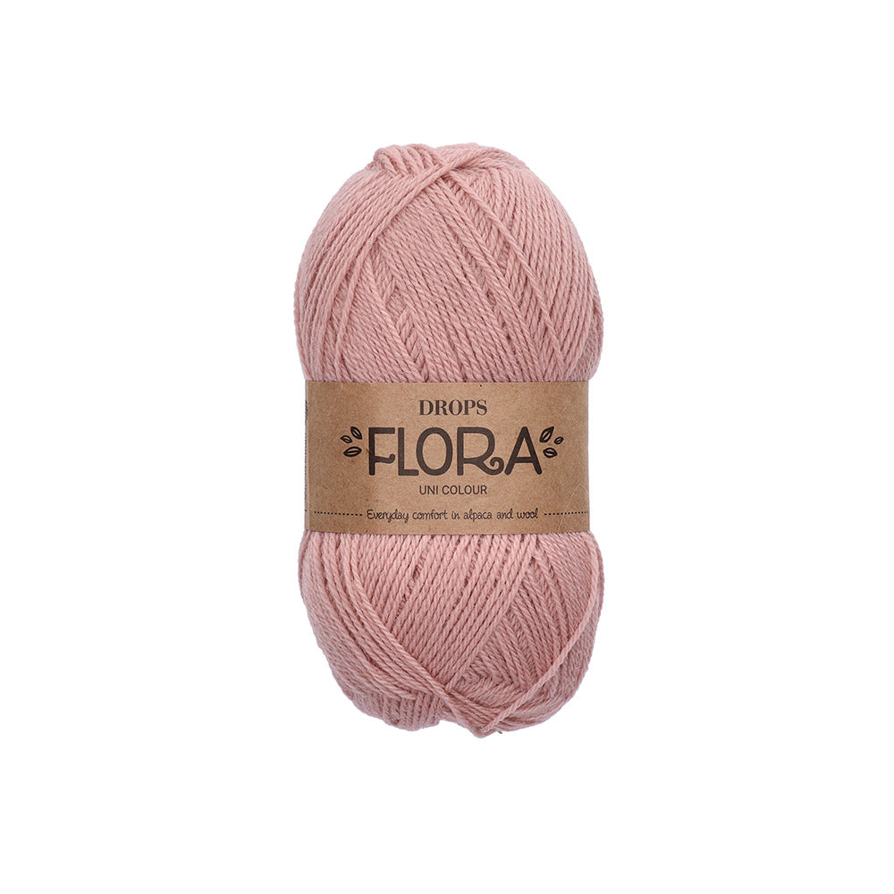 Drops Flora Uni Colour 30 Woestijnroos