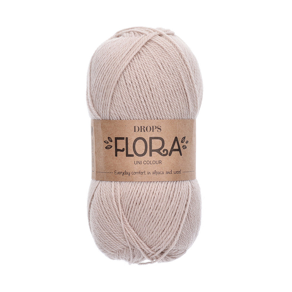 Drops Flora Uni Colour 31 Zand