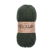 Drops Flora Uni Colour 32 Donker Groen