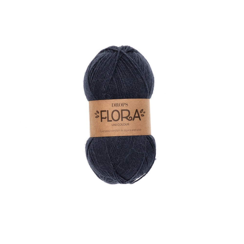 Drops Flora Uni Colour 35 Nachtschaduw