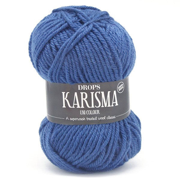 Drops Karisma Uni Colour 007 Kobaltblauw