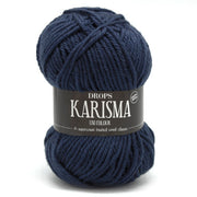 Drops Karisma Uni Colour 037 Donkerblauw groen
